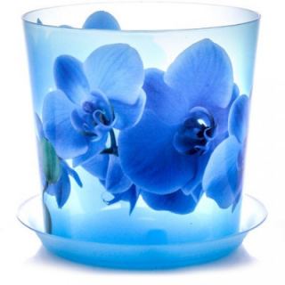 Кашпо Деко с/п D160мм орхидея 2,4л Орхидея голубая