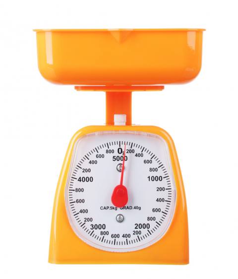 Весы кухонные механические 5 кг.( зеленый, оранжевый )