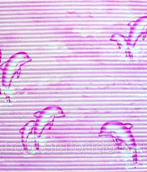 Напольное покрытие в ванную комнату  Дельфин розовый   шир. 1,3 см ( 15 м )
