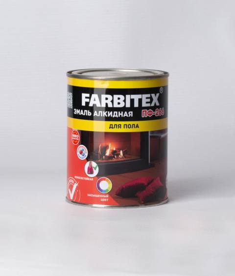 Эмаль -  FARBITEX   ПФ - 115 алкидная Желто- коричневая  1,8  кг
