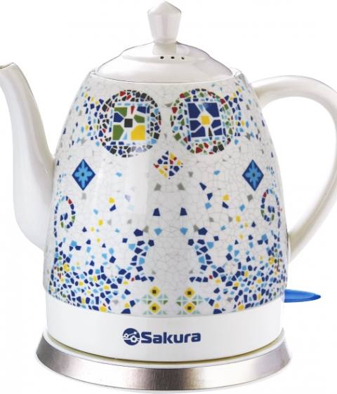 Чайник SACURA 1,7 лит. SA - 2032P -2 керамический Белый